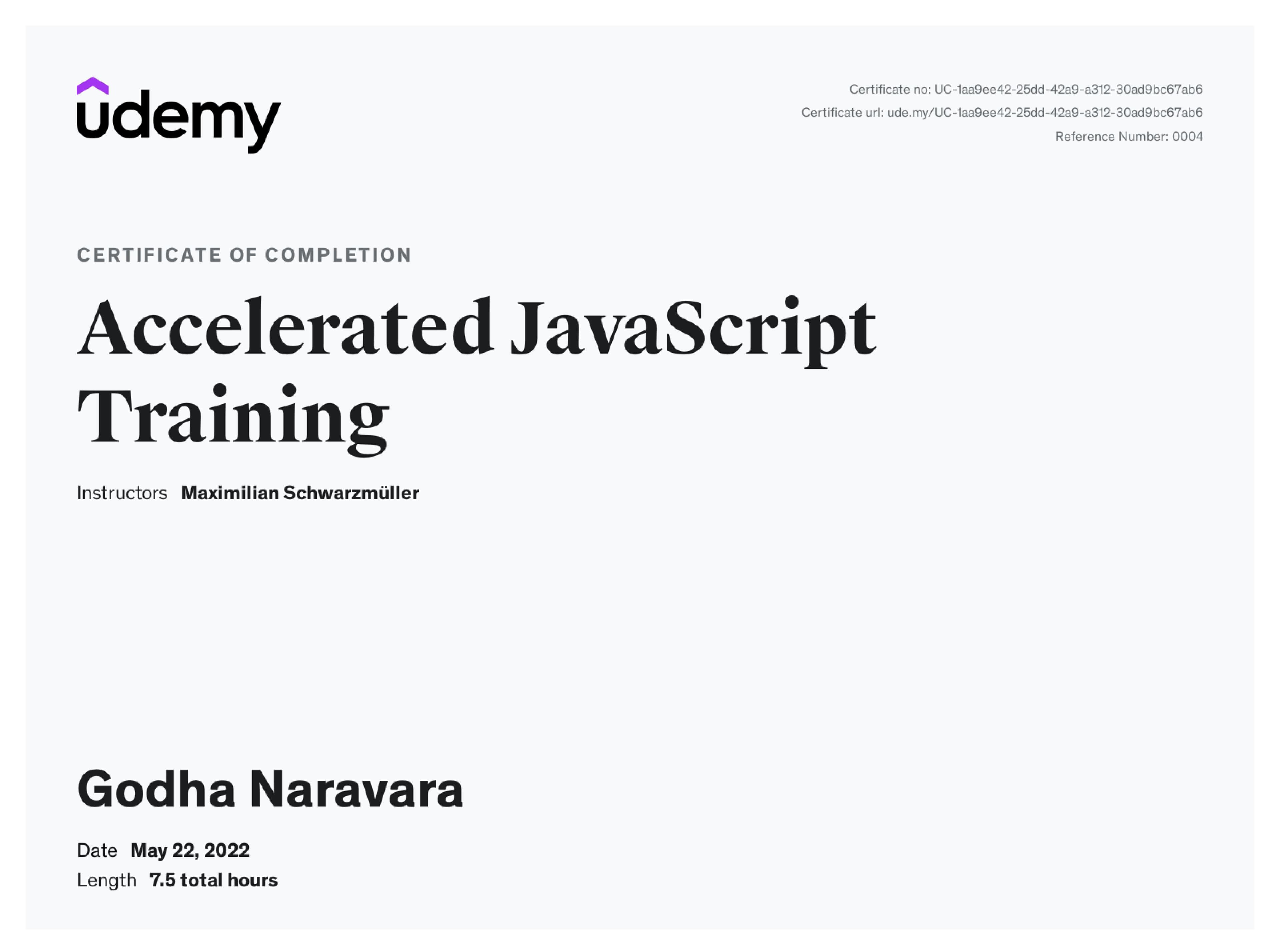 Accelarated JavaScript Training