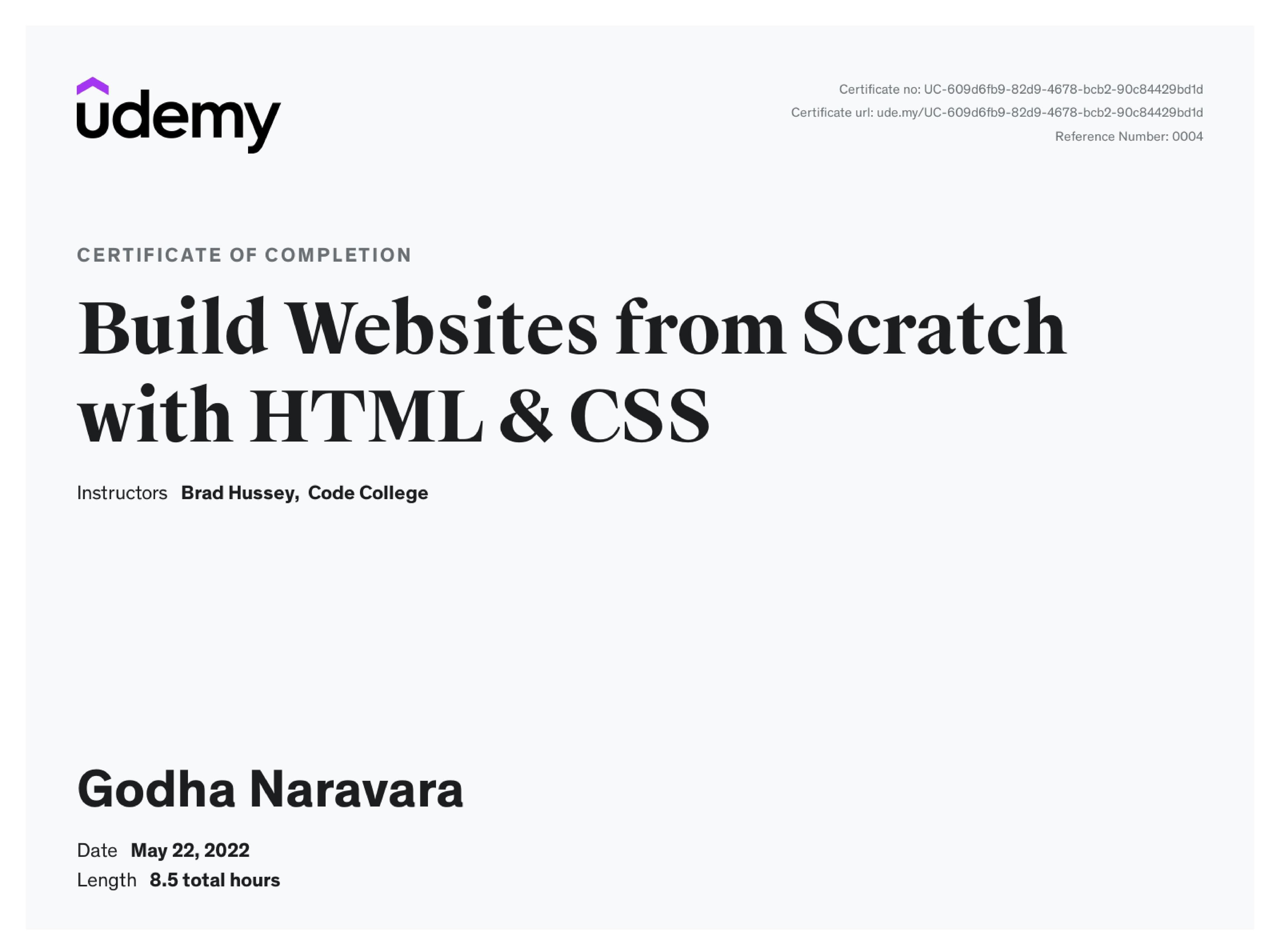 Build Websites from Scratch with HTML & CSS
