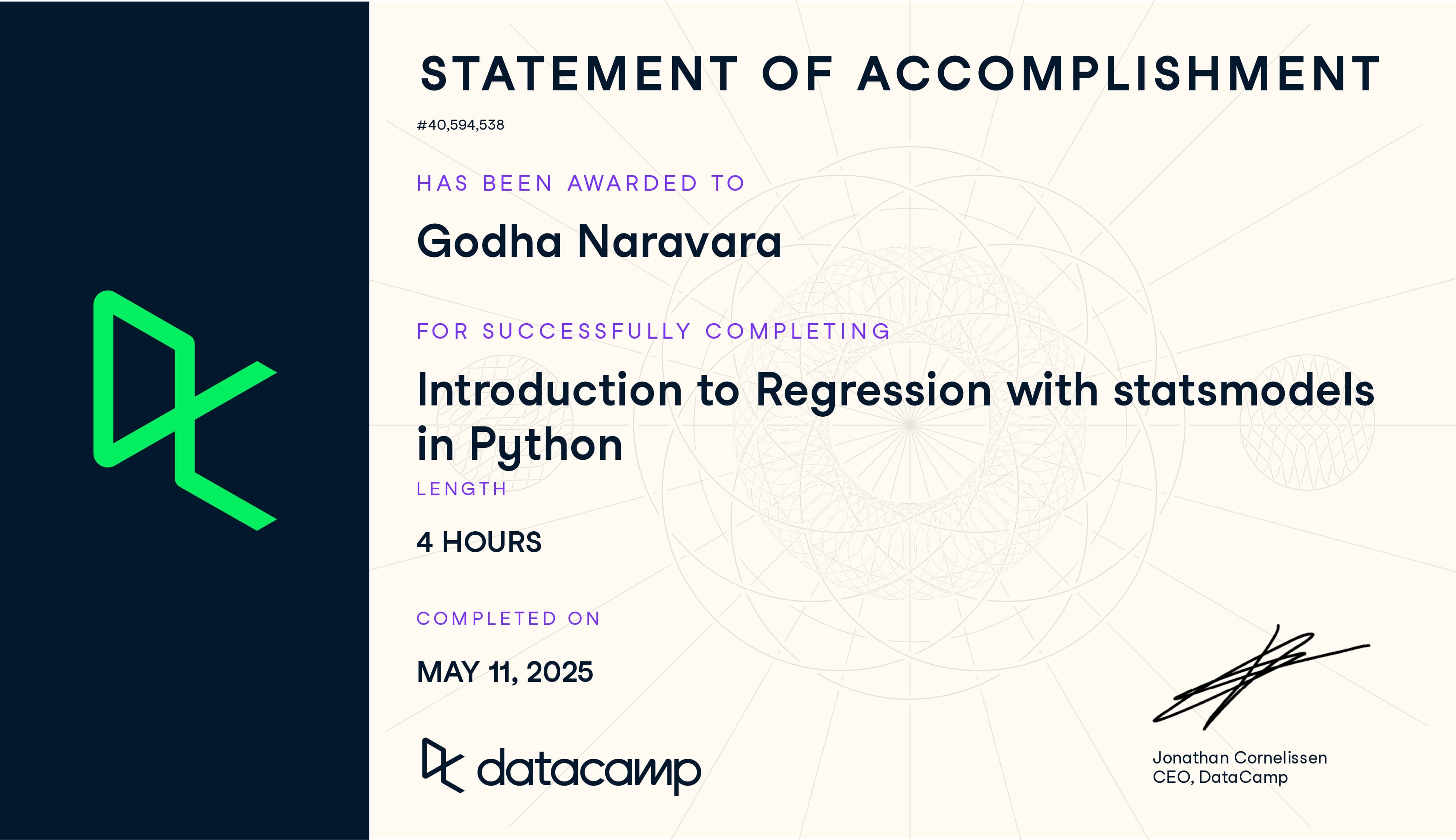 Introduction to Regression with statsmodels in Python